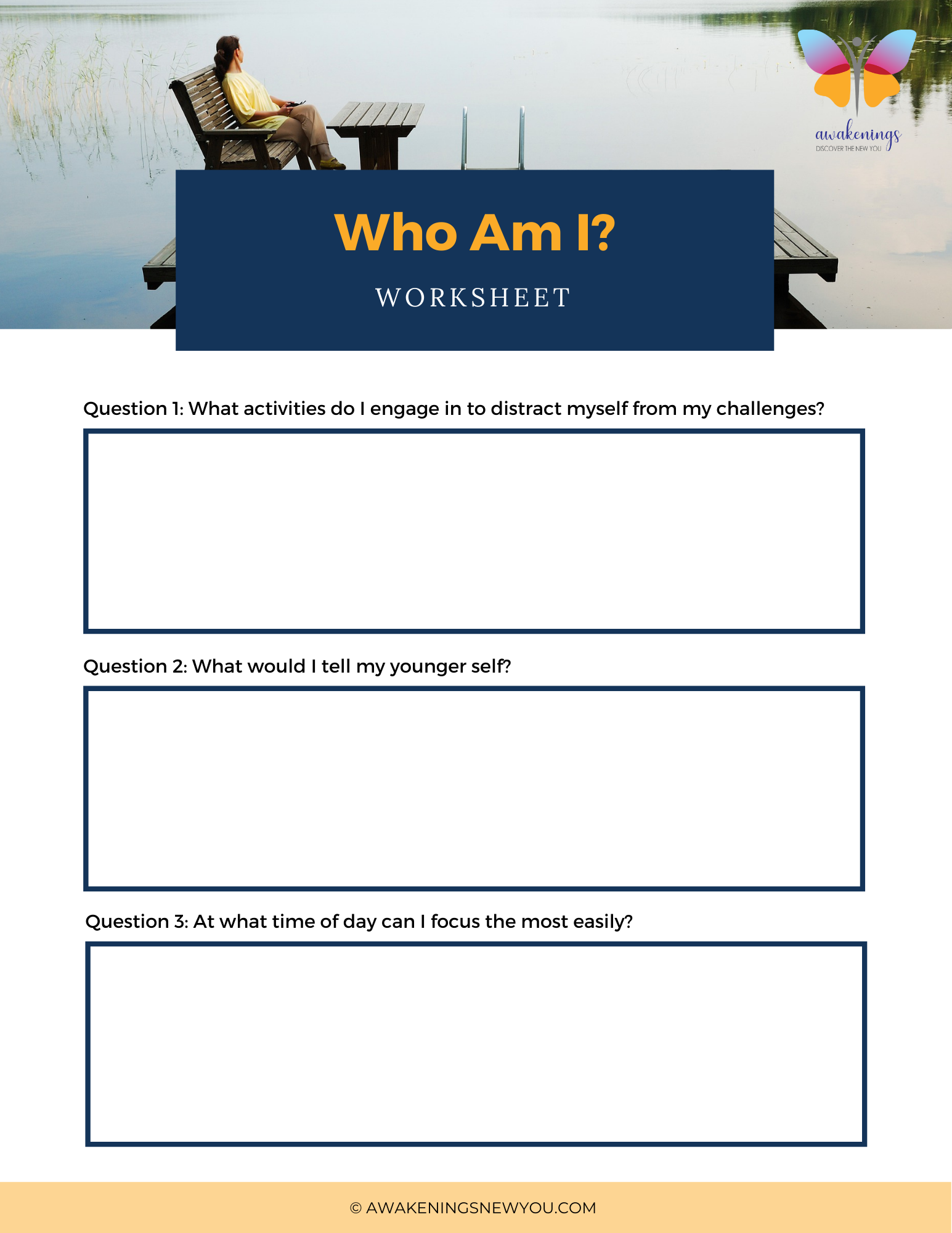 Who Am I Worksheet